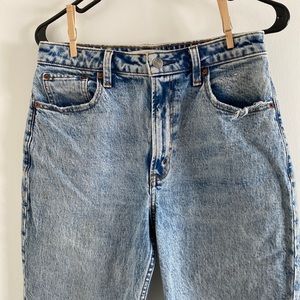 Abercrombie & Fitch curve love high rise mom jeans
